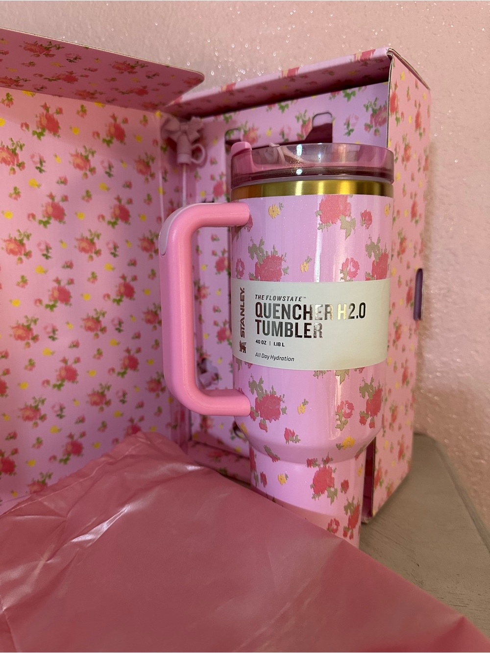 Stanley LoveShackFancy Pink Floral